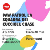 Lydfigur - PAW Patrol Puppy team: Chase - lydhistorier og eventyr, drenge og piger 2-4 år, italiensk version Baby Toys Naty Shop