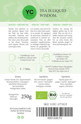 YC Yang Chai Sencha Grøn te BIO 250G - Japansk løs te med bergamot smag - Original japansk grøn te "Sencha Dynasty" fra kontrolleret økologisk dyrkning