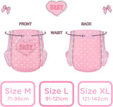 Bleer med tryk til voksne 5500-5800 ml 2-pak - Blushing Baby (M)