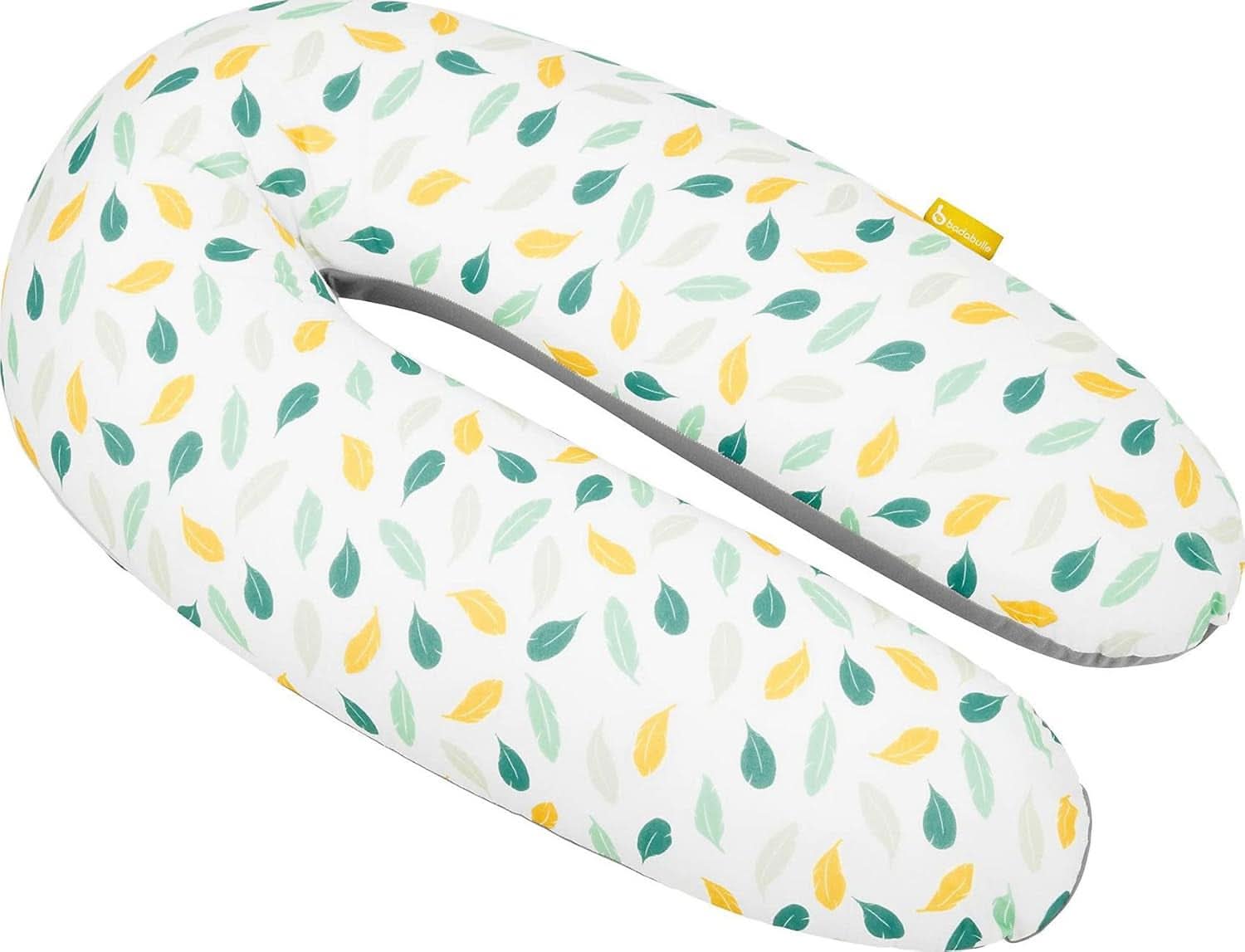 Badabulle Ammepude og luftig graviditetspude, 150 cm, inklusiv betræk, ergonomisk form Babymad og ammetilbehør Naty Shop Feathers