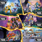LEGO NINJAGO Arins Battle Mech, Ninja legetøj til børn fra 4+ år Med figurer Inkl. Arin med mini katana, actionfigurer og mekanismer, lille gave til drenge og piger 71804 Byggesæt Besuche den LEGO-Store