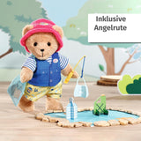 Baby født bamse lystfisker kostume med fiskestang til 43 cm dukker og bamse, 835982 Zapf Creation