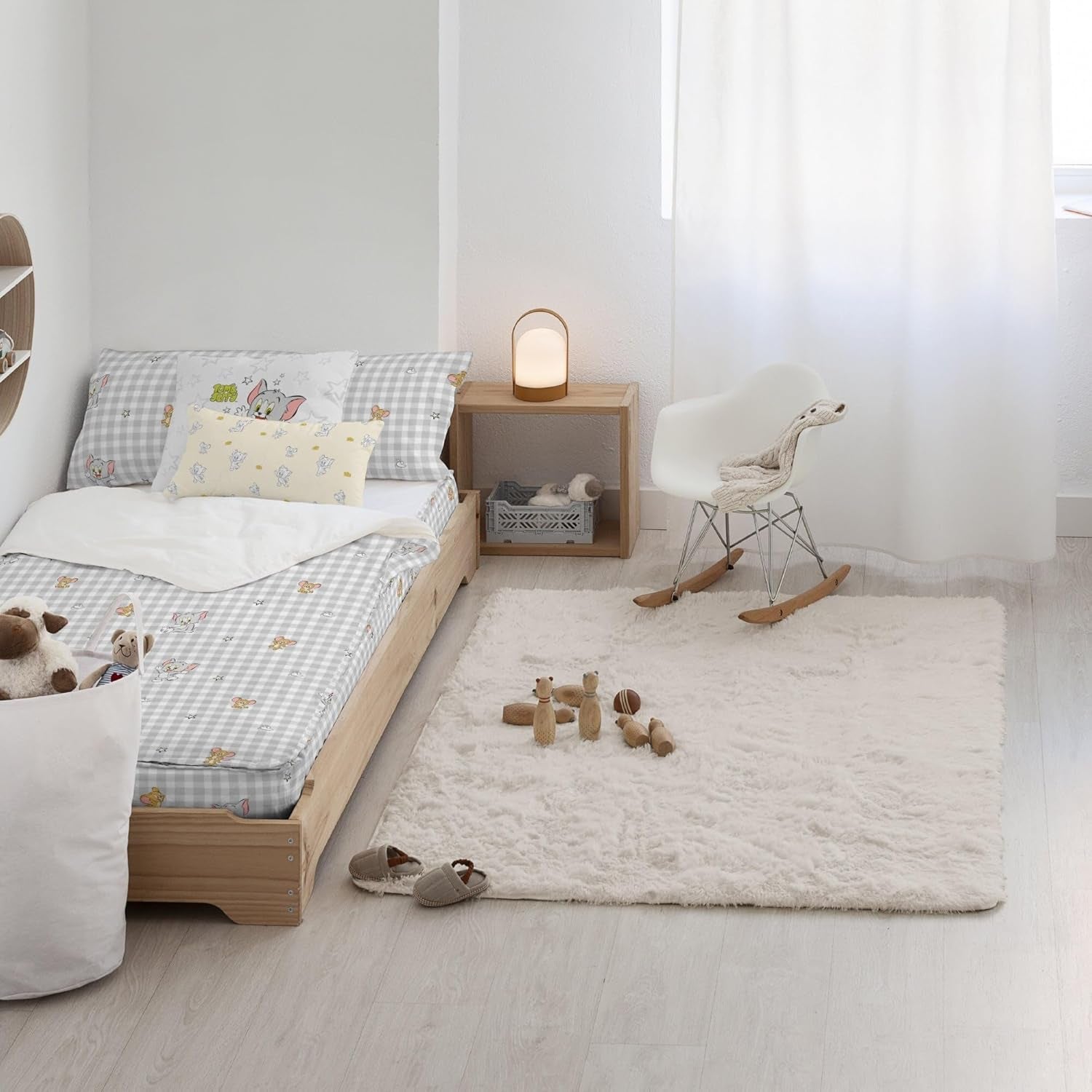 Endnu ikke Quilt 100% bomuld, Tom Jerry Vichy mønster, til 90 cm brede senge (90 X 200 cm) Dyner og dyner Naty Shop