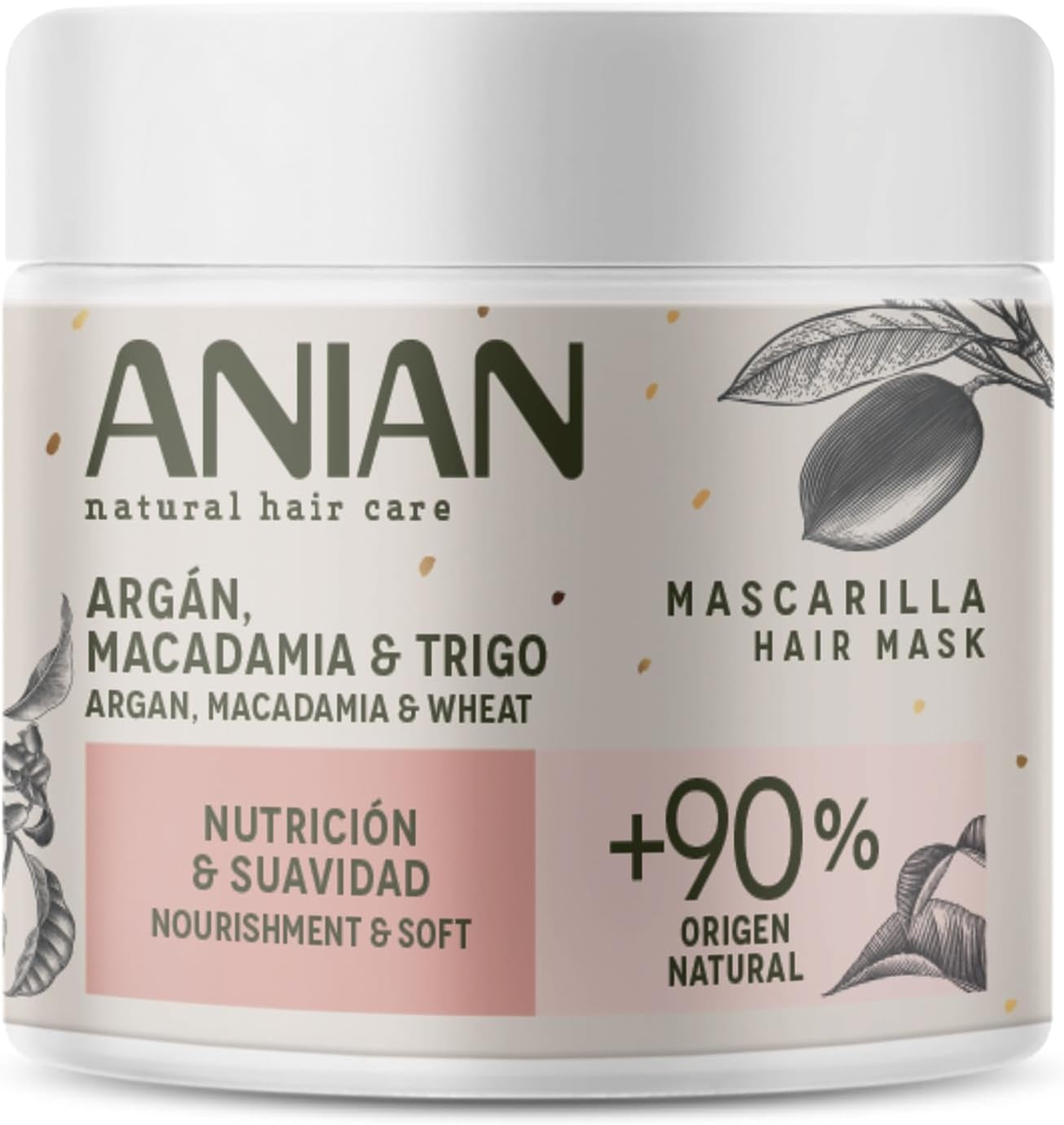 ARGÁN nutrition y suavidad mascarilla 350 ml Hårmaske Naty Shop Standard titel