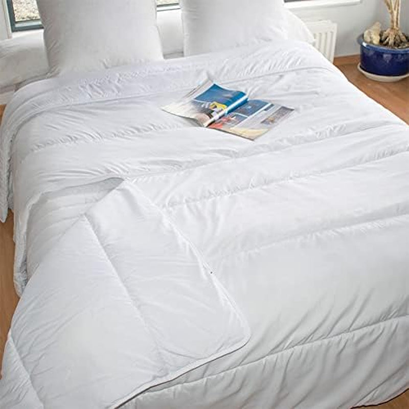 KSGB402460 Quiltet seng til 2 personer, let vaskbar, hvid, 220X240 cm Dyner og dyner Naty Shop