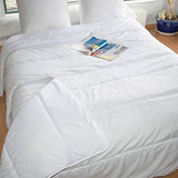 KSGB402460 Quiltet seng til 2 personer, let vaskbar, hvid, 220X240 cm Dyner og dyner Naty Shop