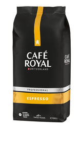 Café Royal Professional Line Espresso - Kaffebønner til automatiske espressomaskiner, intens krop, intens ristning, styrke 3/5, Rainforest Alliance, 1 kg