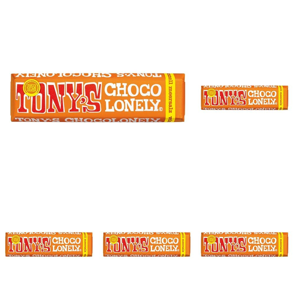 Tony's Chocolonely, mælkechokolade med karamel og havsalt 47g