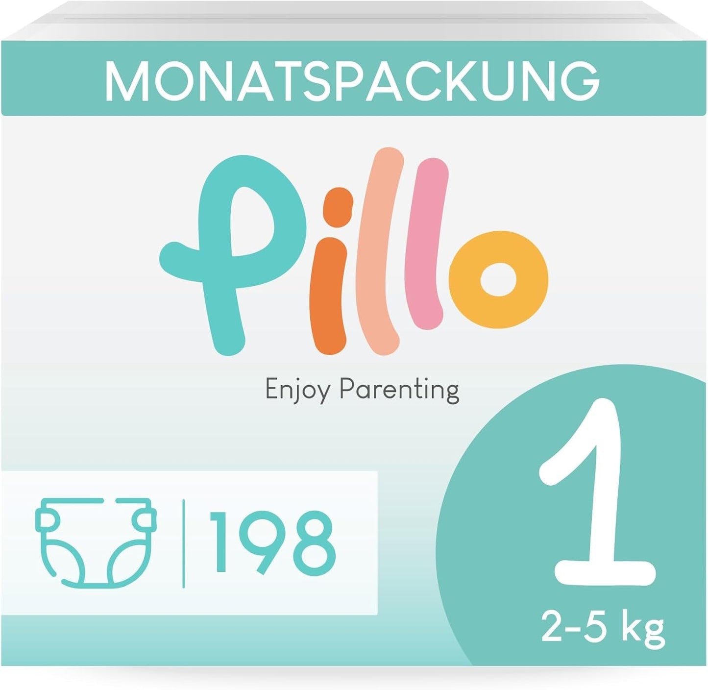 Bleer Pillo 3 - Æske med 168 bleer, 6 pakker med 28 bleer hver, str. 3 - Midi (6-10 kg) - Bleer til babyer