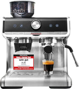 GASTROBACK espressomaskine med kværn inklusiv mælkekande, trykmaskine og rustfrit stål portafilter - Barista espressomaskine med mælkeskummer - Espressomaskine med 30 maleindstillinger