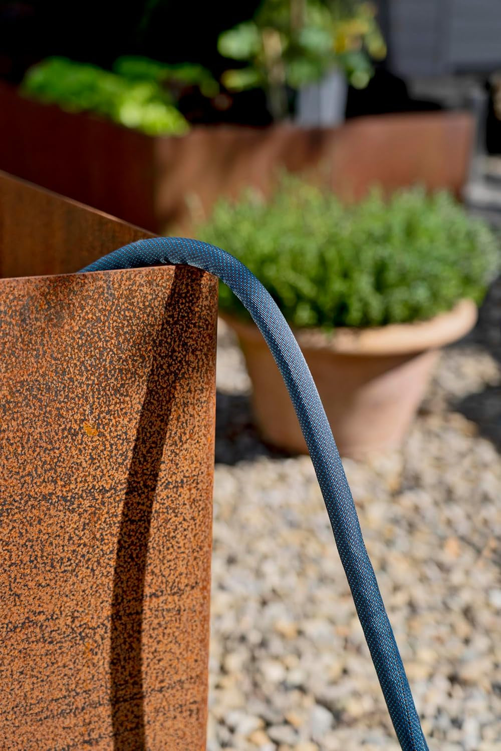 Gardena Liano Xtreme 1/2 tomme 10m sæt: Ekstremt robust tekstilhaveslange til indendørs vandhaner med let, vejrbestandig PVC inderslange (18460-20)