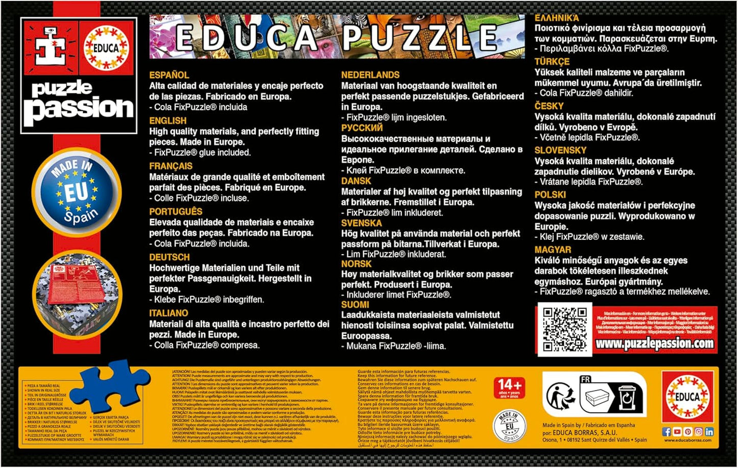 Educa - Puslespil med 1000 brikker for voksne | Bibliotek. Mål: 68 X 48 cm. Inkluderer Fixpuzzle puslespil lim. I 14 år (19925) Puzzle Naty Shop