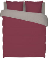 Bleu Câlin bicolor vendbar dyne til 2 personer, mikrofiber, bordeaux/peber, 220X240 cm Dyner og dyner Naty Shop