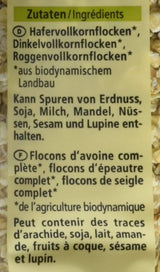 Bio 3-Korn Flocken, 500 G Cereals Naty Shop