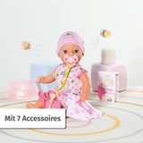 BABY Born Lena (Little Baby Girl) 36Cm, 7-funktions dukke til børn fra 1 år, fungerer uden batteri, stor dukke 36cm Dolls Naty Shop