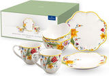 Villeroy & Boch - Spring Awakening morgenmadssæt til 2, 6 stykker, påskestel, morgenmad, påske, kaffeservice, forårsstel, porcelæn
