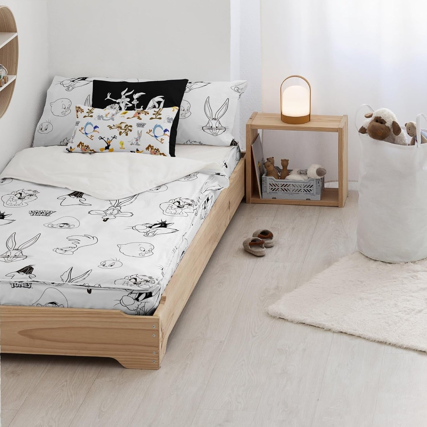 Endnu ikke Dyne 100% bomuld, Tom Jerry Vichy mønster, til 90 cm brede senge (90 X 200 cm) Dyner og dyner Naty Shop Looney Bw Complete
