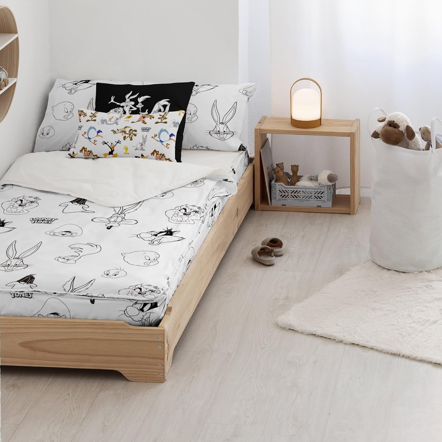 Endnu ikke Dyne 100% bomuld, Tom Jerry Vichy mønster, til 90 cm brede senge (90 X 200 cm) Dyner og dyner Naty Shop Looney Bw Complete