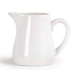 Olympia Whiteware Servierkannen 170 ml/6 oz (6er-Pack), Weisses Porzellan - Kanne mit Henkel, ideal for Milch, Sahne, Vanillepudding, Soßen, Bratensoße - spülmaschinen- und mikrowellengeeignet, Café-Restaurant-Hausgebrauch, U819