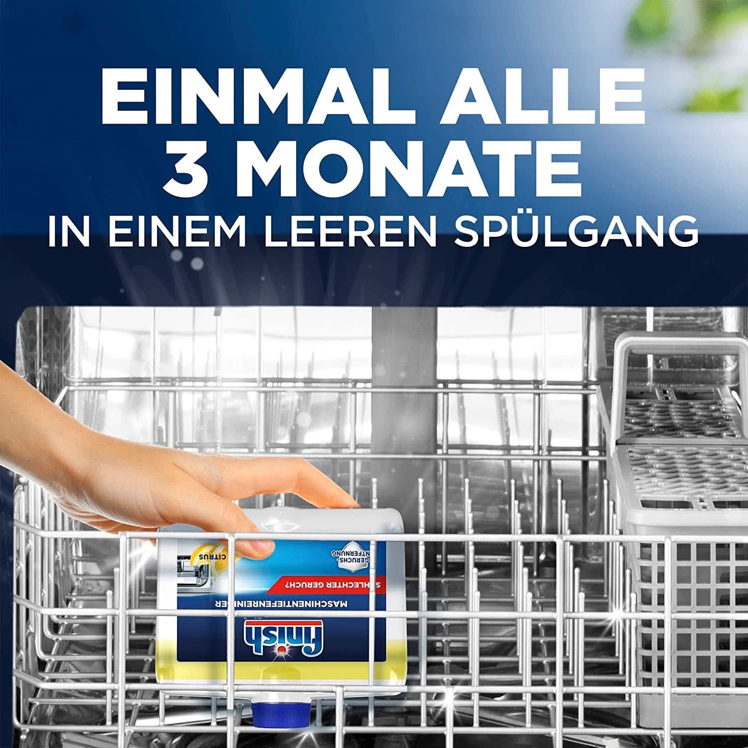 Finish Deep Machine Cleaner Citrus - flydende maskinrens mod kalk og fedt til en ren opvaskemaskine - Naty Shop økonomipakke