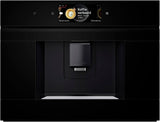 Bosch CTL7181B0, serie 8 intelligent indbygget automatisk espressomaskine, 45,5 x 59,4 cm, TFT-berøringsskærm, meget stille keramisk drivkværn, AutoMilk Clean selvrensende funktion, 2,4 l vandtank, sort