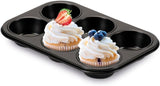, Form 6 muffins 18,5x27cm, sorte Forme og bakker til bagning Naty Shop