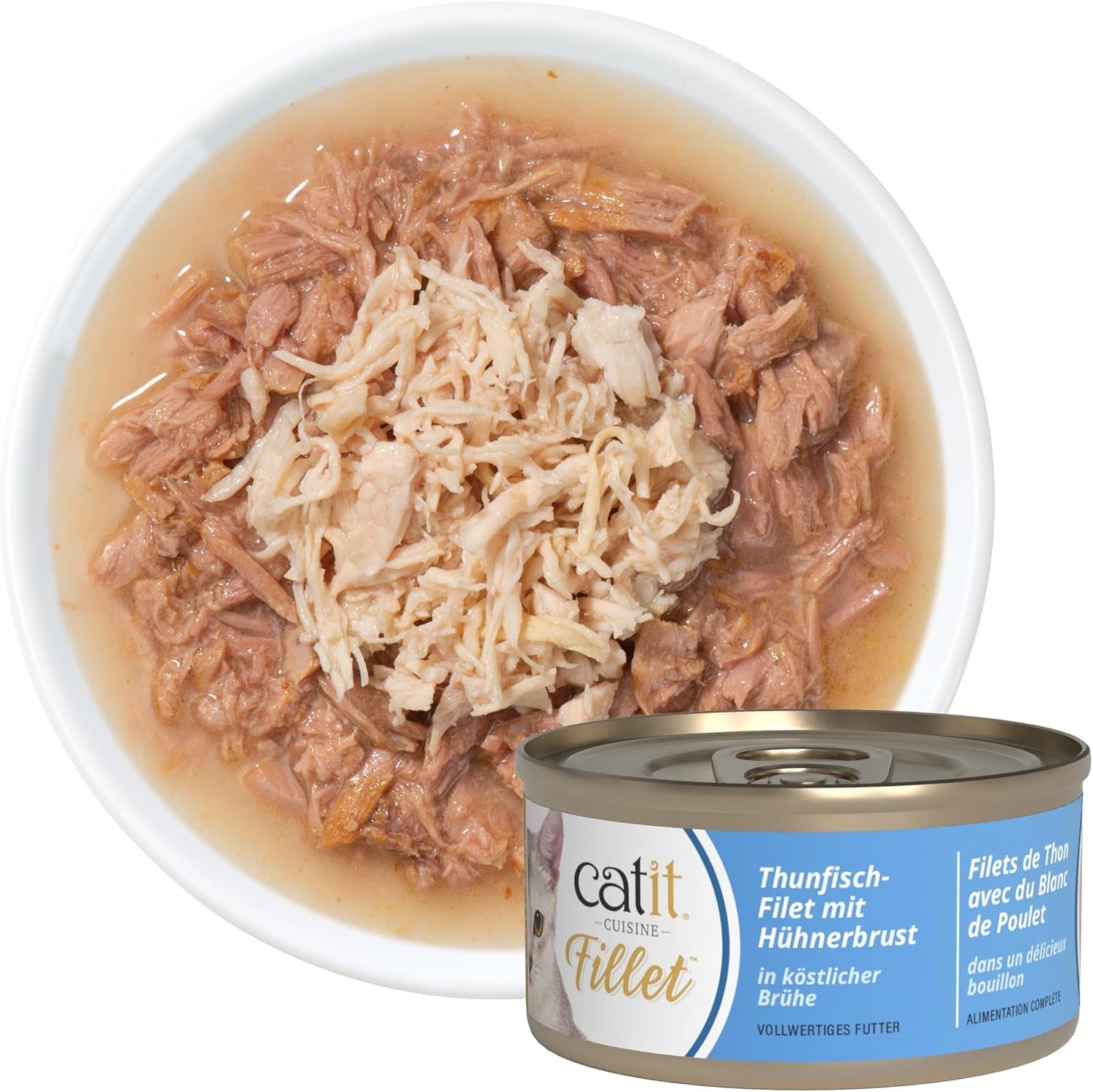 Catit Cuisine - Tunfilet med kyllingebryst i Köstlicher Brühe, 75g