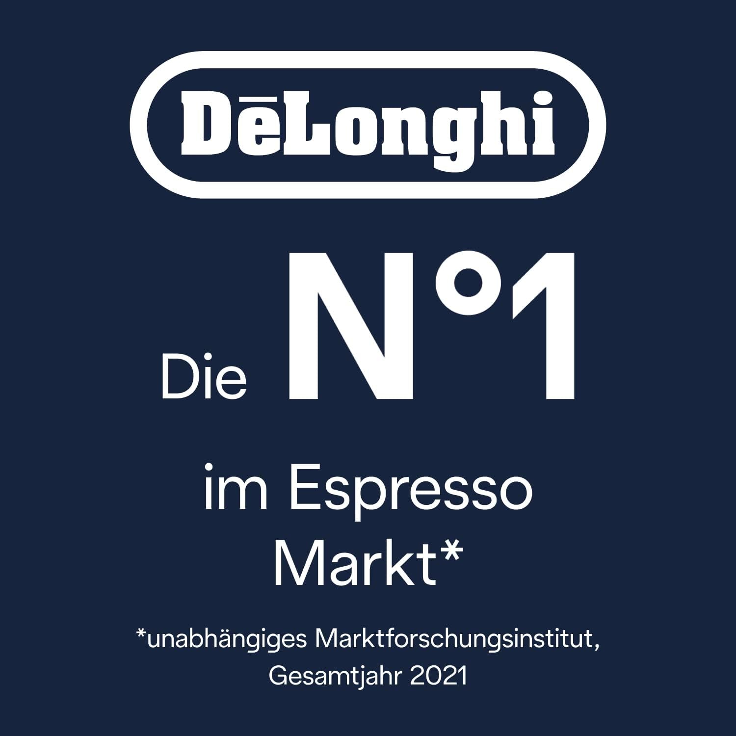 De'Longhi Dinamica Plus ECAM 370.70.B Fuldautomatisk espressomaskine med LatteCrema mælke-, cappuccino- og espressosystem, 3,5 tommer TFT farveberøringsskærm og appkontrol, kaffefunktion, sort
