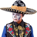 Ken Barbie 2022 Día De Muertos dukke med skjorte, vest og sombrero, Calavera ansigtsmaling, gave til samlere