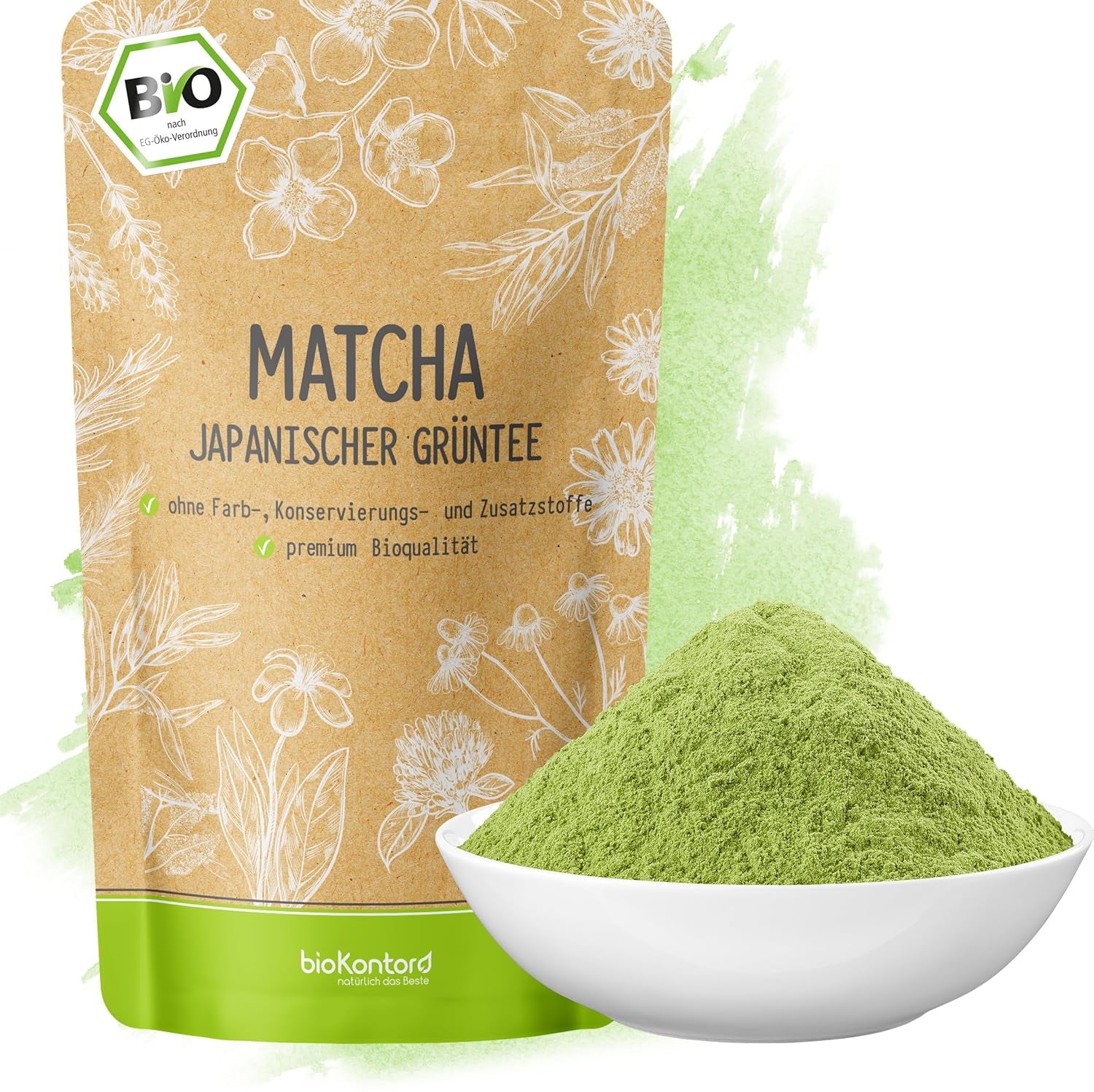 BIO Matcha pulver 200 g I Ingen tilsætningsstoffer - 100% naturlig I Premium japansk Matcha te I Grøn te pulver fra