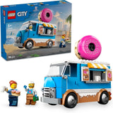LEGO City Donut Truck - Legetøjsmadvogn med 2 politiminifigurer - Byggelegetøj til drenge og piger 5+ - Fødselsdags- og feriegaveidé 60452 Byggesæt Besuche den LEGO-Store Standardtitel