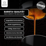KING'S COFFEE - BLACK EDITION - 1 kg Intense Cream Kaffebønner - Kaffe med lav syreindhold - Small Batch Rist fra Italien - Stærke Arabica Espresso bønner (Blend) til fuldautomatiske og portafiltermaskiner
