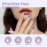 CANNI gel neglelak, semi-permanent, mørk lilla, neglelak, UV gel, soak off, manicure