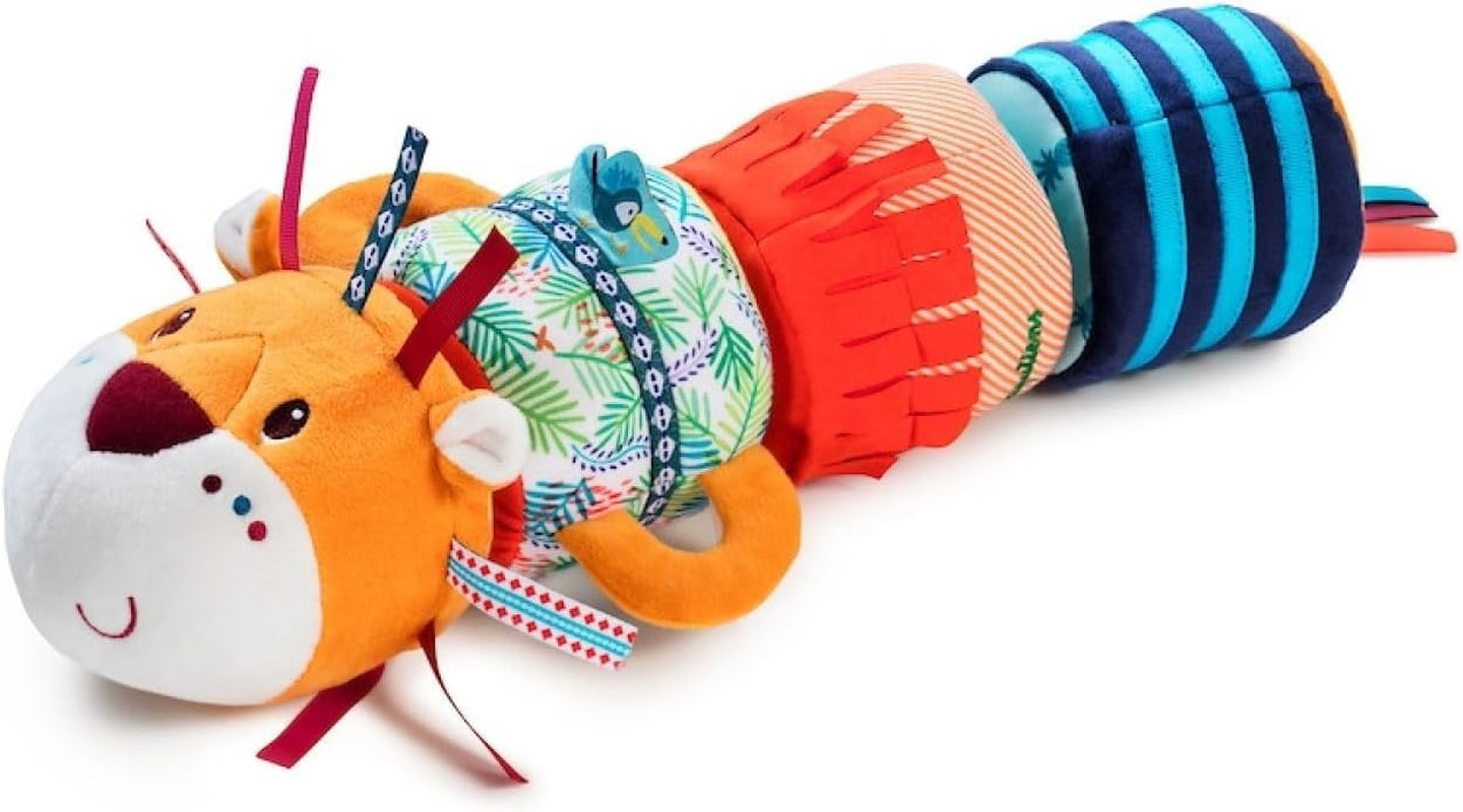 Lilliputiens - Jack Velcro lydrulle - Farverigt aktivitetslegetøj til babyer med forskellige lyde og aftagelige rangler - Fremmer lytning og motorik - Fra 6 måneder - 83064 Baby Toys Naty Shop