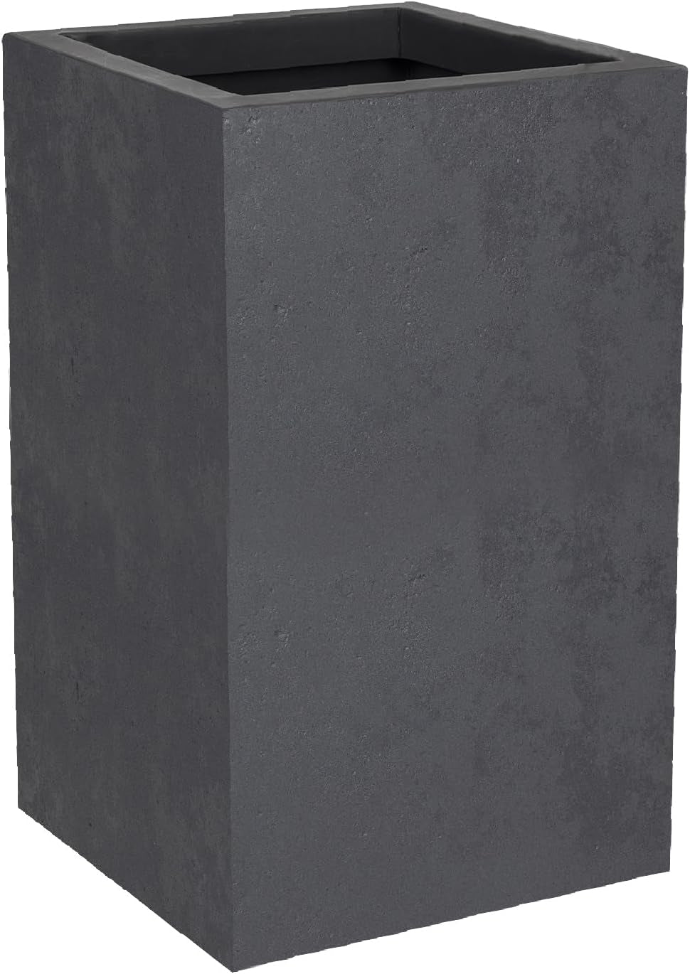 Basalt Up urtepotte, Firkantet, Høj, 36 L, Betonlook, Plain Wall, Vandtank, 29,5 x 29,5 x 49,5 cm, Antracitgrå