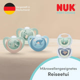 NUK First Choice natsutter til babyer | 6-18 måneder | Ortodontiske sutter der lyser i mørke | Beroliger 99 % af babyer** | Flodhest/Koala | Pakke med 2