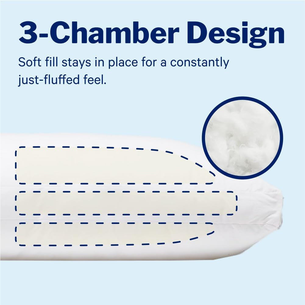 Casper Sleep Essential Pude til Sove, King, White Naty Shop Standard Puder