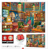 Educa - Puslespil med 1000 brikker for voksne | Bibliotek. Mål: 68 X 48 cm. Inkluderer Fixpuzzle puslespil lim. I 14 år (19925) Puzzle Naty Shop