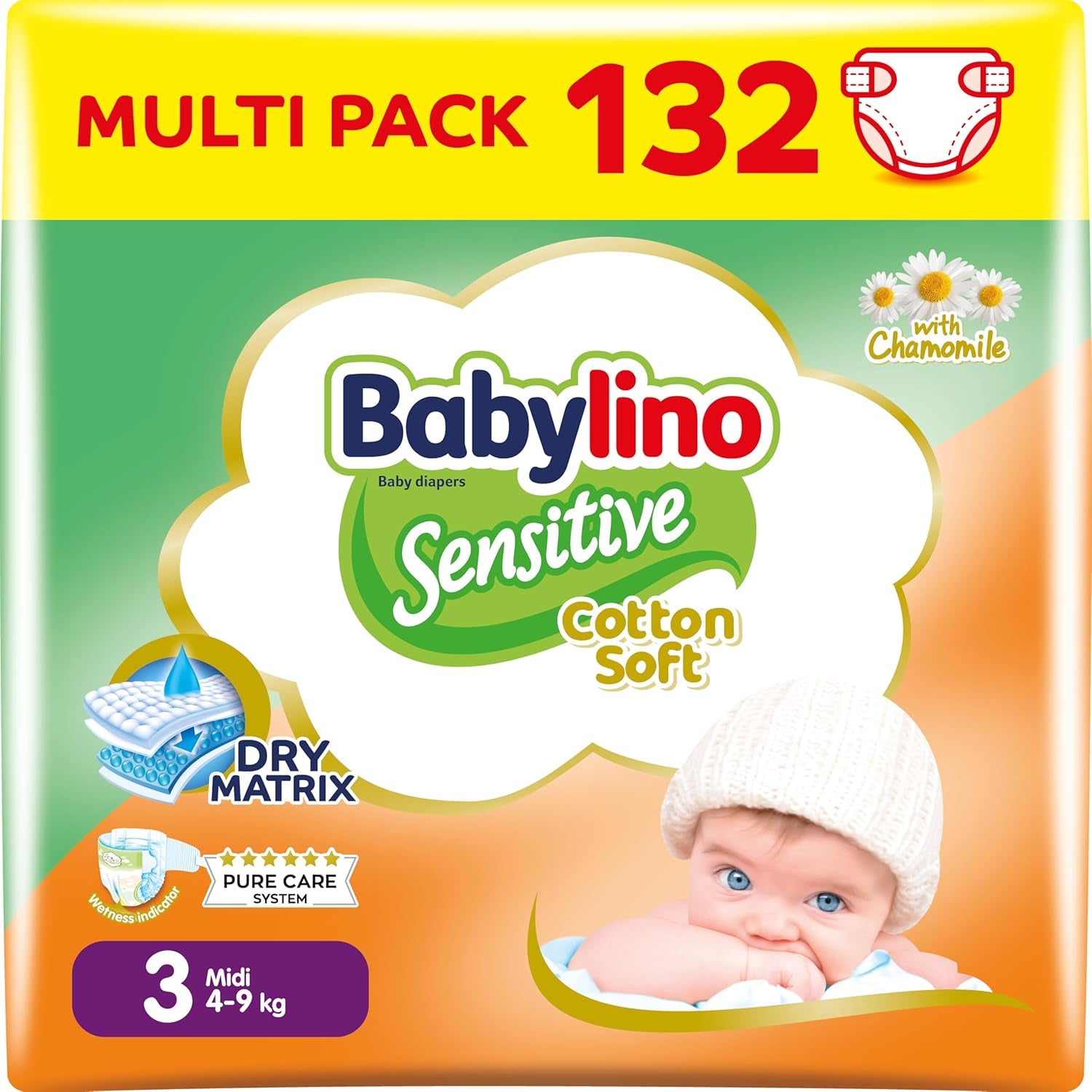 Følsomme babybleer, str. 1, nyfødt (2-5 kg), 26 stk