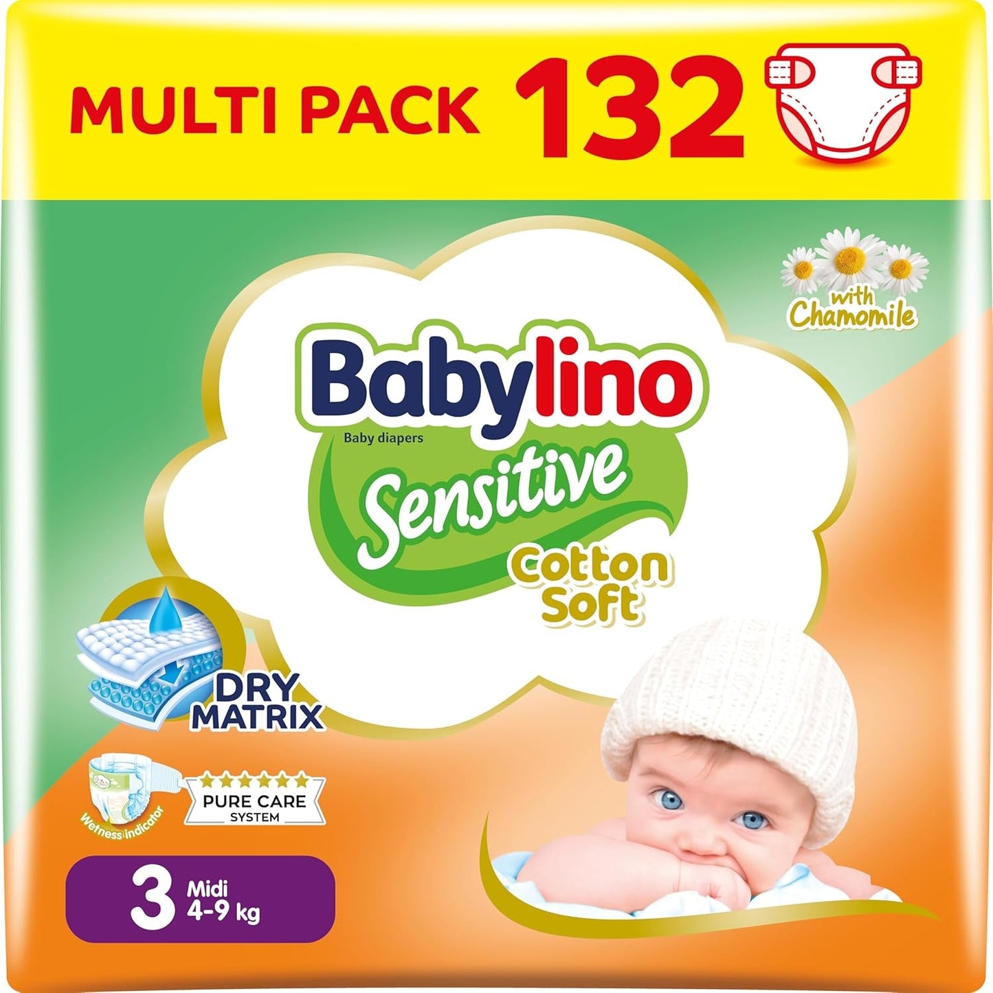 Babybleer Sensitive str. 4, Maxi (8-13 kg), 20 stk