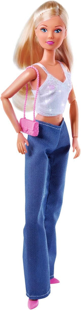 Simba Steffi Love Jeans & Glitter Matching 2 Ways ONE Vare inkluderet Glittertop med jeans og modetilbehør til 29 cm dukker Dukke Ikke inkluderet Alders 3+