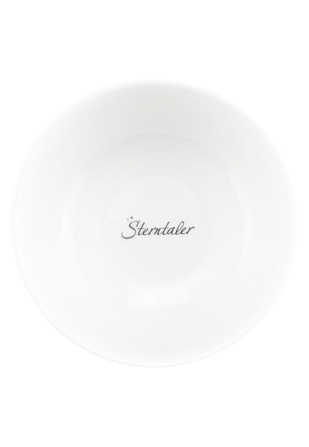 Sterntaler porcelænsstel rustikt design - skridsikker og aftagelig silikonebundt porcelænsstel - Baby & børnestel med tallerken, 400 ml skål og 200 ml krus, hvid