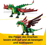 LEGO Creator 3In1 Green Dragon - Legetøj - Forvandles til en søslange eller føniks - Dyrebyggelegetøj til børn - Gave til drenge og piger fra 9 år 31161 Byggesæt Besuche den LEGO-Store