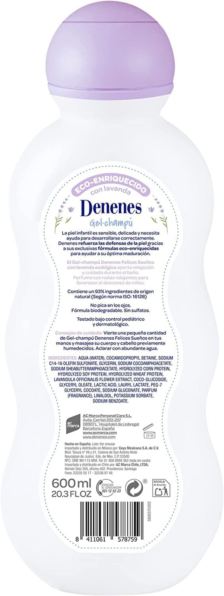 Felices Sueños Gel og shampoo 500 ml børn - bad og hudpleje Naty Shop