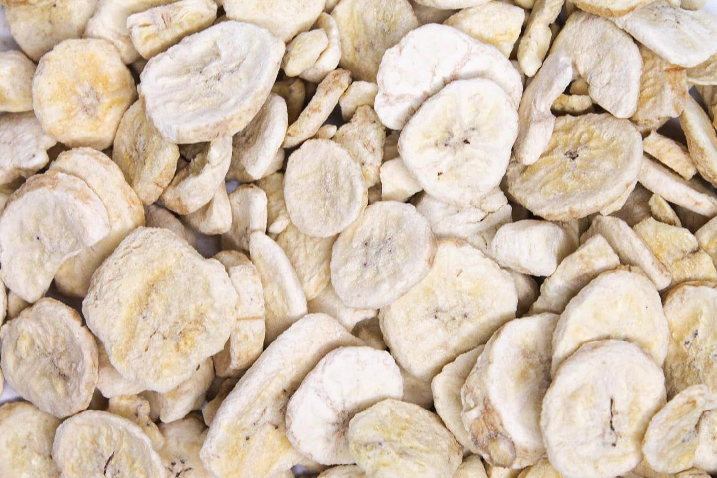 Frysetørrede bananskiver 100g - frysetørrede bananchips - frysetørrede tørrede frugter - tørrede bananskiver til pynt, snacks, smoothies og desserter Dehydrerede produkter Naty Shop