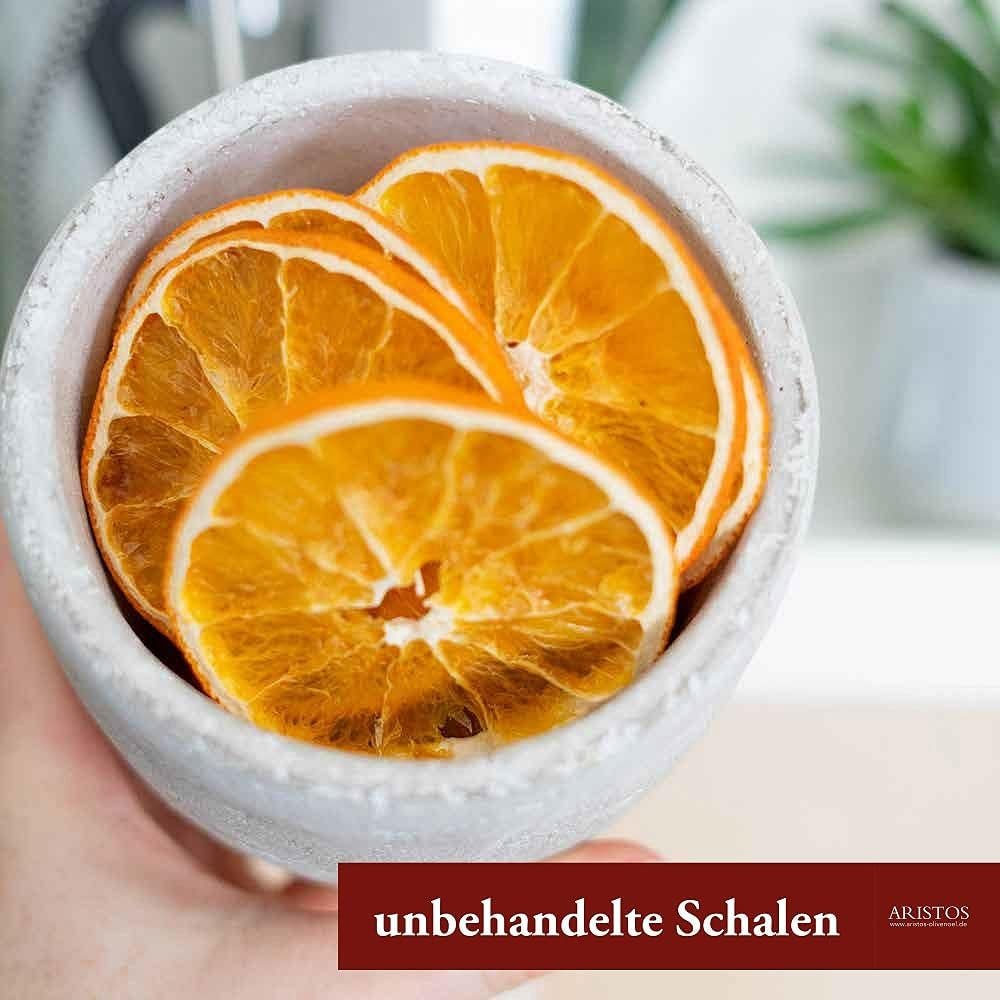 Tørrede frugtskiver - appelsinskiver til cocktails og kold te, te, gløgg eller frugtjuice og punch til børn Dehydrerede produkter Naty Shop