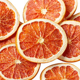 Tørrede grapefrugtskiver, dehydreret grapefrugt, vasefyld, julepynt, røde grapefrugtskiver, tørrede frugtskiver til te, uden tilsat sukker (100 g (1 pakke)) Naty Shop Dehydrerede produkter