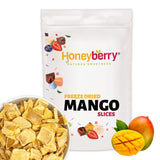 Frysetørrede mangoskiver 100g - frysetørrede mangochips - frysetørret tørret frugt - frysetørret frugt, tørret mango til pynt, snacks, smoothies, desserter Dehydrerede produkter Naty Shop 100G