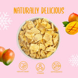Frysetørrede mangoskiver 100g - frysetørrede mangochips - frysetørret tørret frugt - frysetørret frugt, tørret mango til pynt, snacks, smoothies, desserter Dehydrerede produkter Naty Shop