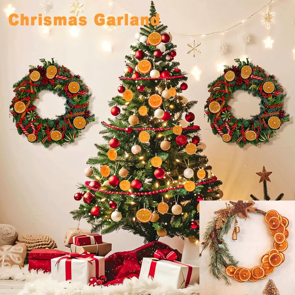 Tørrede appelsinskiver, 250g Naturlige appelsinskiver Tørrede dekorationer, tørrede appelsinskiver til julepynt, adventskrans, sæbe, frugtskiver Tørrede produkter Naty Shop